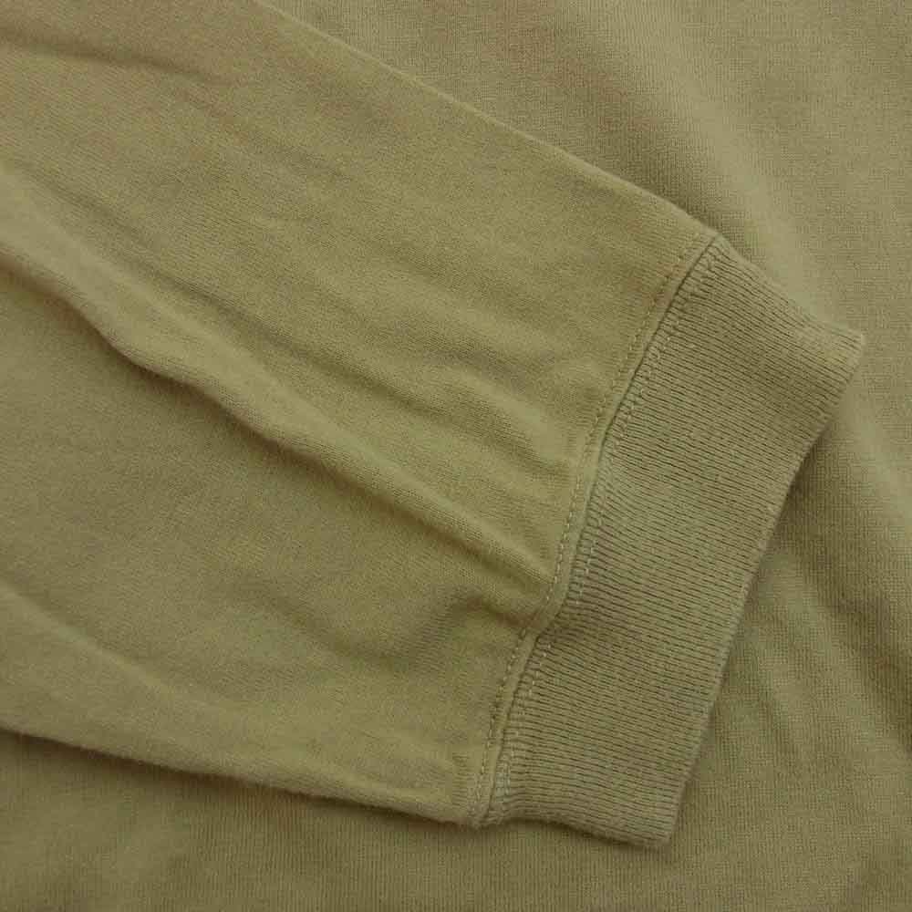 WTAPS ダブルタップス 20SS 201ATDT-LT01S WTVUA L/S TEE ロゴプリント ロングスリーブ Tシャツ 長袖カットソー ベージュ系 4【中古】