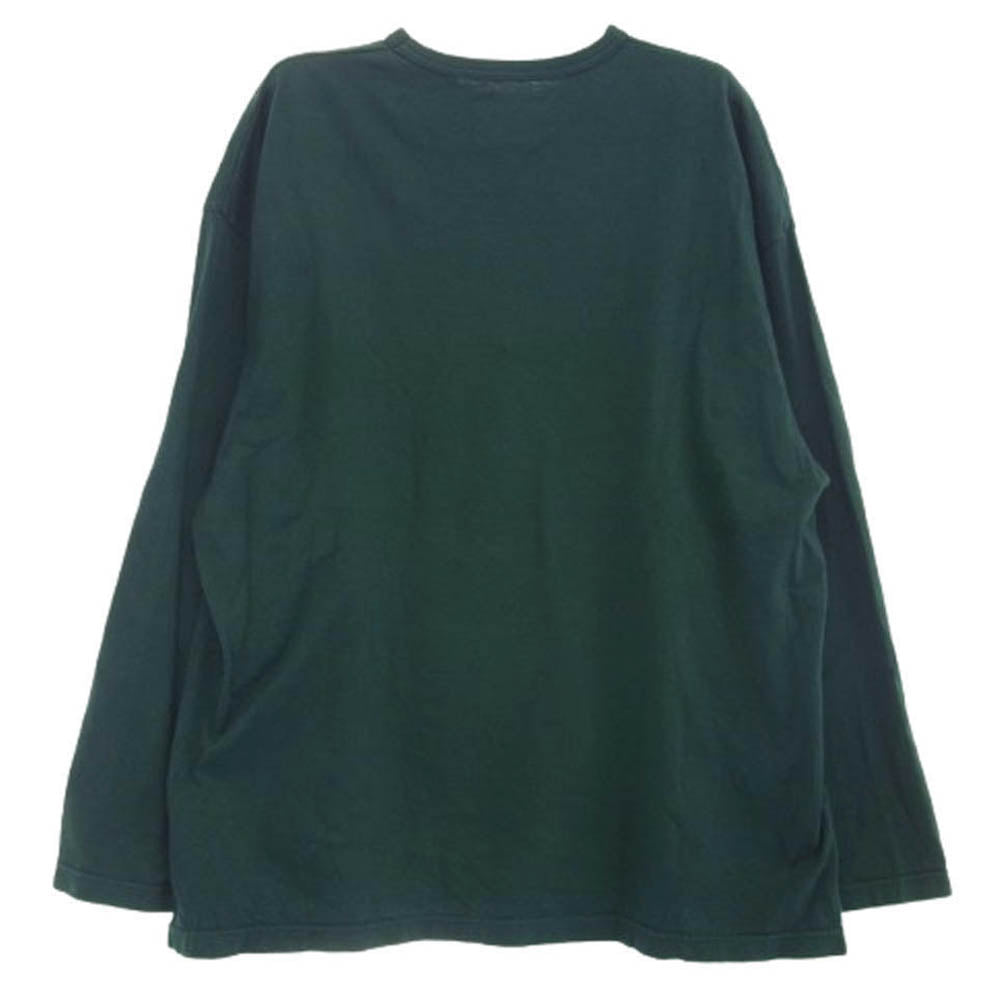 WTAPS ダブルタップス 22AW 222ATDT-CSM07 COTTON CRST ロゴ刺繍 長袖カットソー グリーン系【中古】