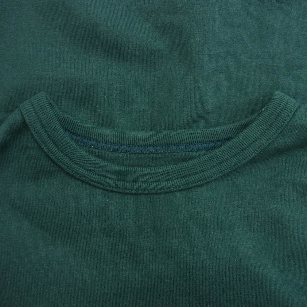 WTAPS ダブルタップス 22AW 222ATDT-CSM07 COTTON CRST ロゴ刺繍 長袖カットソー グリーン系【中古】