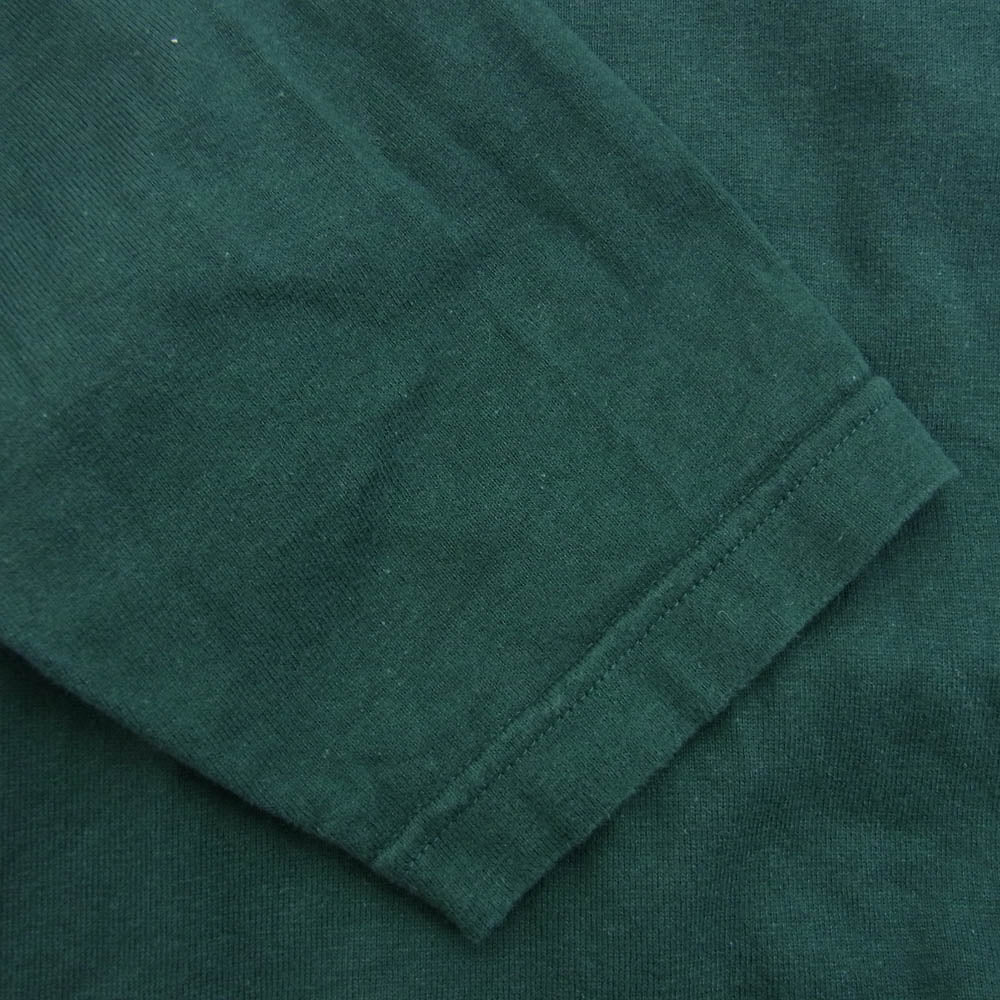 WTAPS ダブルタップス 22AW 222ATDT-CSM07 COTTON CRST ロゴ刺繍 長袖カットソー グリーン系【中古】