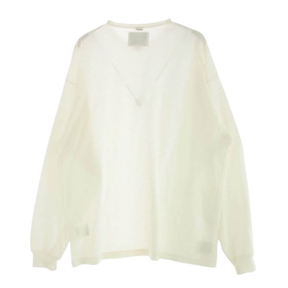WTAPS ダブルタップス 22AW 222ATDT-CSM27 WAFFLE LS CTPL REGULAR ワッフル ロングスリーブ カットソー ホワイト系 03【中古】