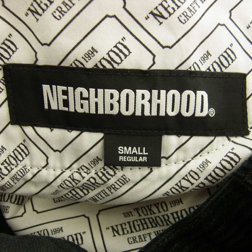 NEIGHBORHOOD ネイバーフッド 22AW 222SPNH-PTM03 5PKT BAGGYSILHOUETTE PT 5ポケット バギー テーパード コーデュロイパンツ ブラック系 S【中古】