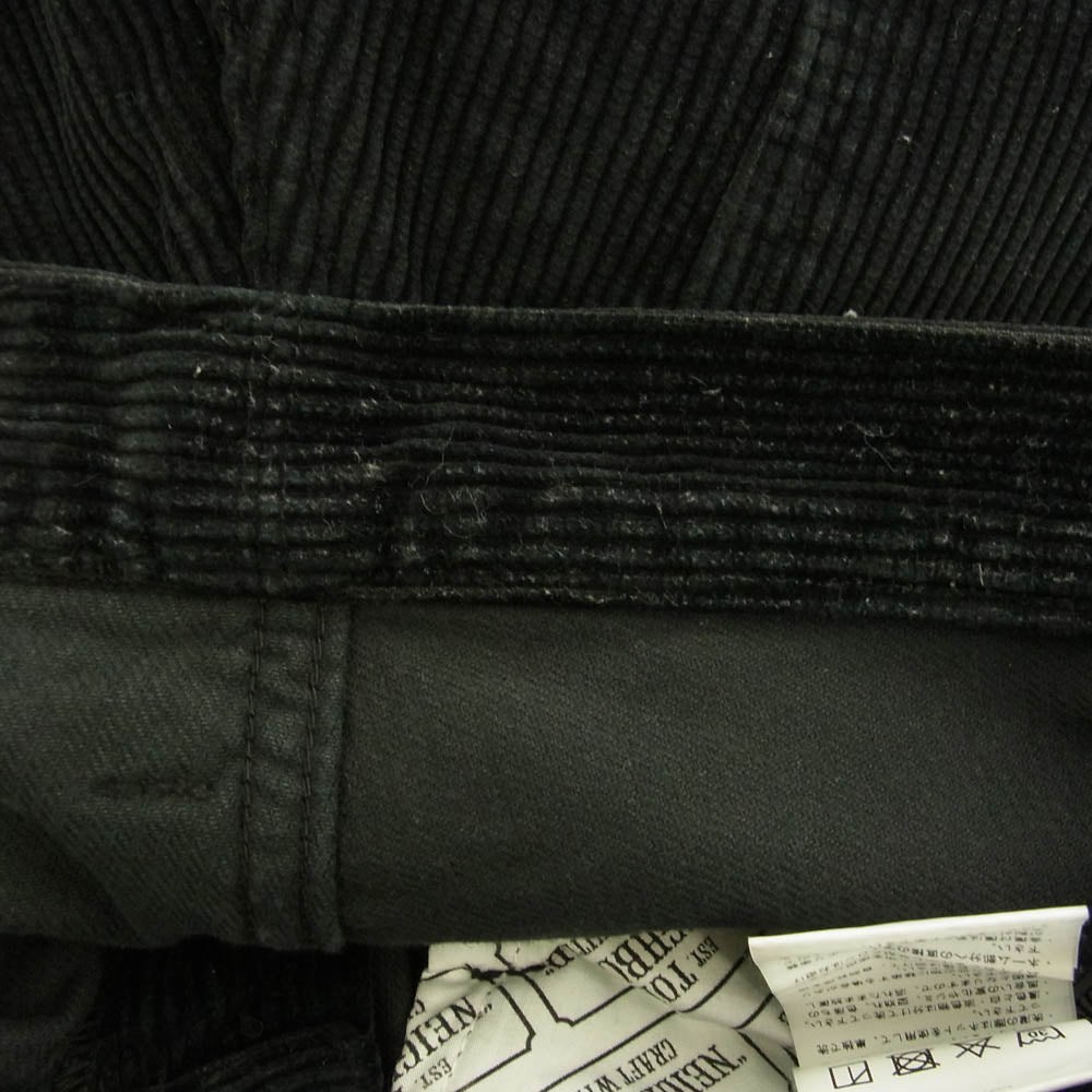 NEIGHBORHOOD ネイバーフッド 22AW 222SPNH-PTM03 5PKT BAGGYSILHOUETTE PT 5ポケット バギー テーパード コーデュロイパンツ ブラック系 S【中古】