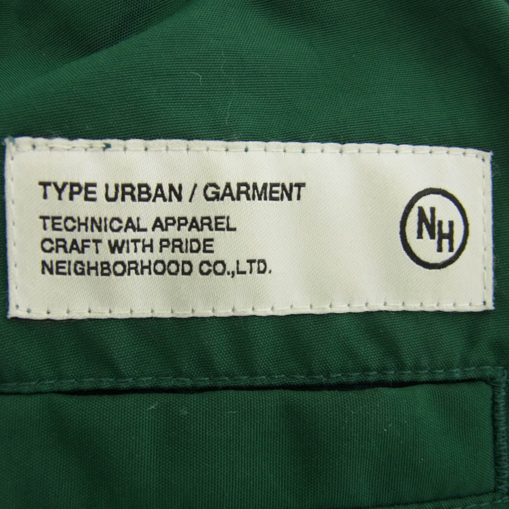 NEIGHBORHOOD ネイバーフッド 23SS 231TSNH-PTM02 PFU PANTS ロゴ ナイロン パンツ グリーン系 M【中古】