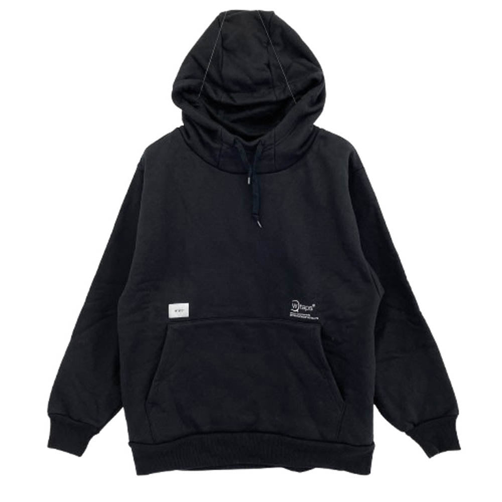 WTAPS ダブルタップス 20AW 202ATDT-CSM30 OG HOODED SWEAT SHIRT ロゴ刺繍 フーデッド スウェット シャツ パーカー ブラック系 3【中古】