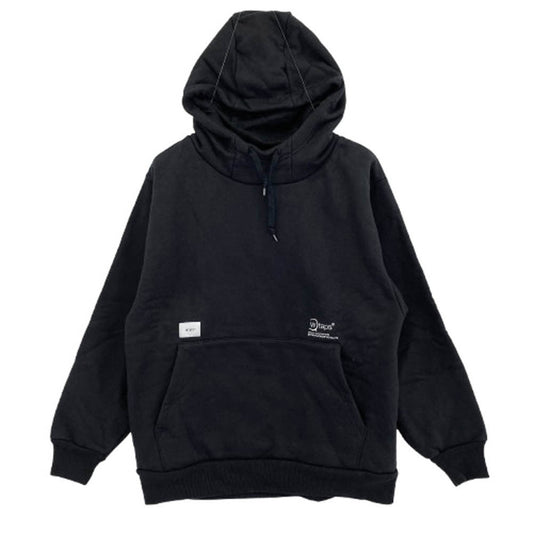 WTAPS ダブルタップス 20AW 202ATDT-CSM30 OG HOODED SWEAT SHIRT ロゴ刺繍 フーデッド スウェット シャツ パーカー ブラック系 3【中古】