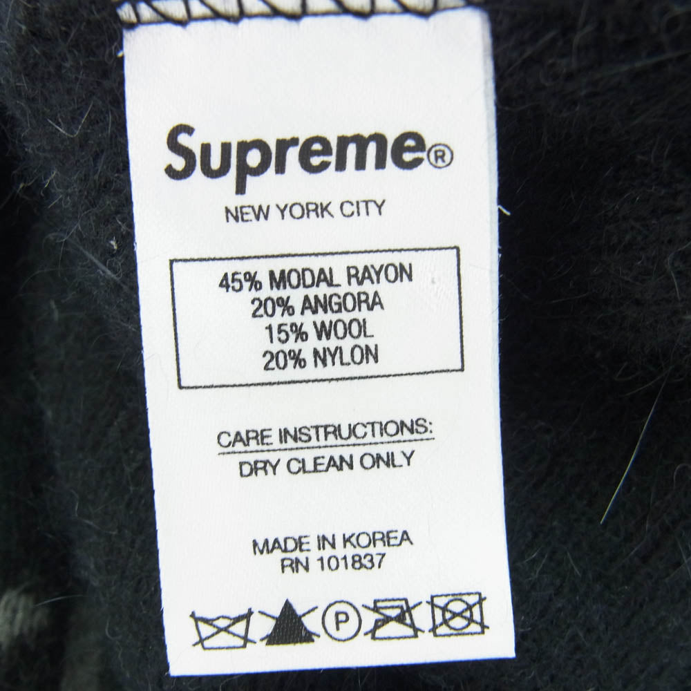 Supreme シュプリーム 18AW Brushed Pattern Beanie 総柄 ブラッシュド パターン ビーニー ニット帽 マルチカラー系【中古】