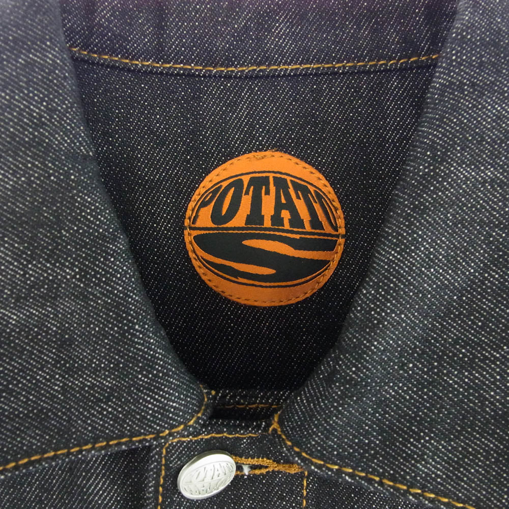 イムラン ポテト TREESHY Denim Jacket デニム ジャケット ブラック系 S【美品】【中古】
