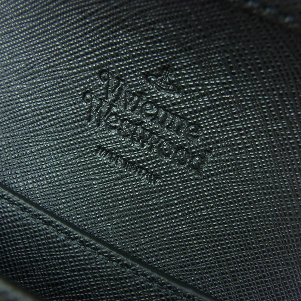 Vivienne Westwood ヴィヴィアンウエストウッド 53030019U SAFFIANO BIOGREEN PHONE BAG スマホ ケース レザー ショルダー バッグ ブラック系【美品】【中古】