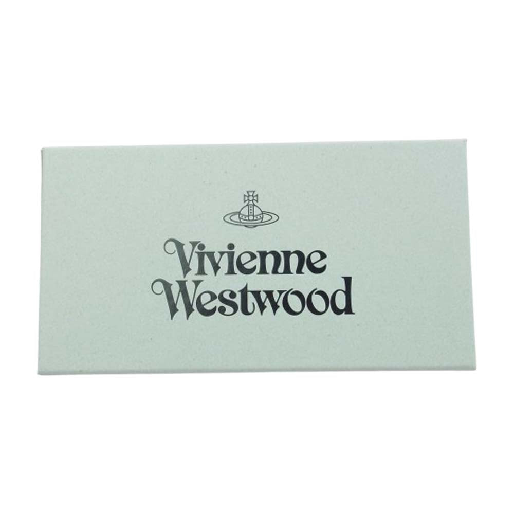 Vivienne Westwood ヴィヴィアンウエストウッド 53030019U SAFFIANO BIOGREEN PHONE BAG スマホ ケース レザー ショルダー バッグ ブラック系【美品】【中古】