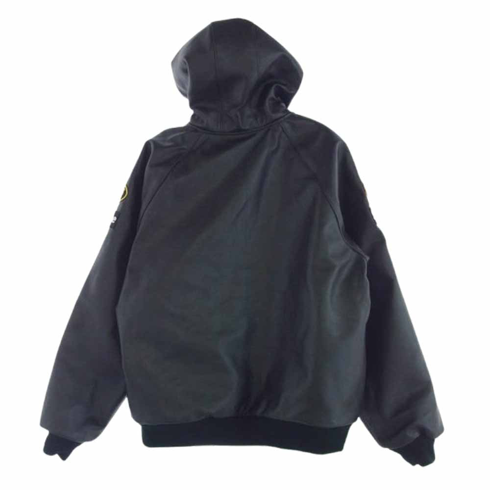 Supreme シュプリーム 24AW Vanson Leathers Hooded Work Jacket バンソンレザーズ フーディー ワーク ジャケット ブラック系 XL【極上美品】【中古】
