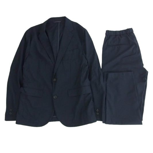 UNITED ARROWS ユナイテッドアローズ 3222-186-3469 green label relaxing グリーンレーベルリラクシング テーラード ジャケット スラック パンツ セットアップ ネイビー ダークネイビー系 M【中古】