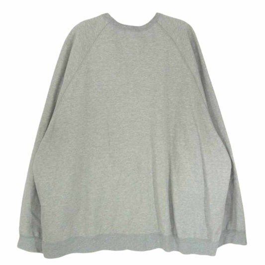 GRAPHPAPER グラフペーパー 23SS GM231-70130 Ultra Compact Terry Crew Neck Sweater ウルトラ コンパクト テリー クルーネック セーター ラグラン スウェット グレー系 F【中古】