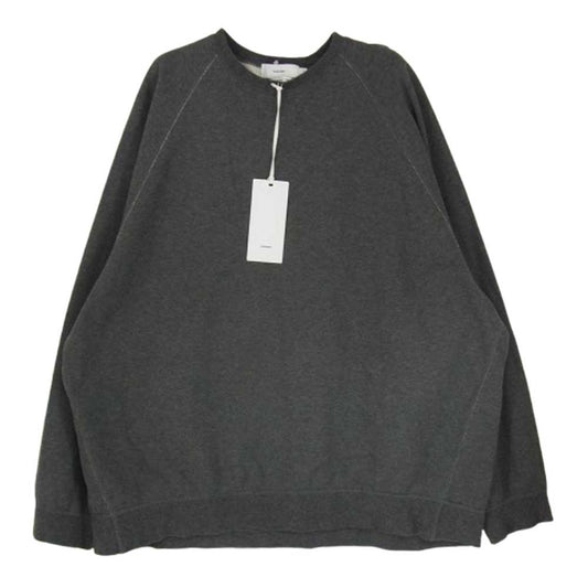 GRAPHPAPER グラフペーパー 23SS GM231-70130 Ultra Compact Terry Crew Neck Sweater ウルトラ コンパクト テリー クルーネック セーター ラグラン スウェット グレー系 F【中古】