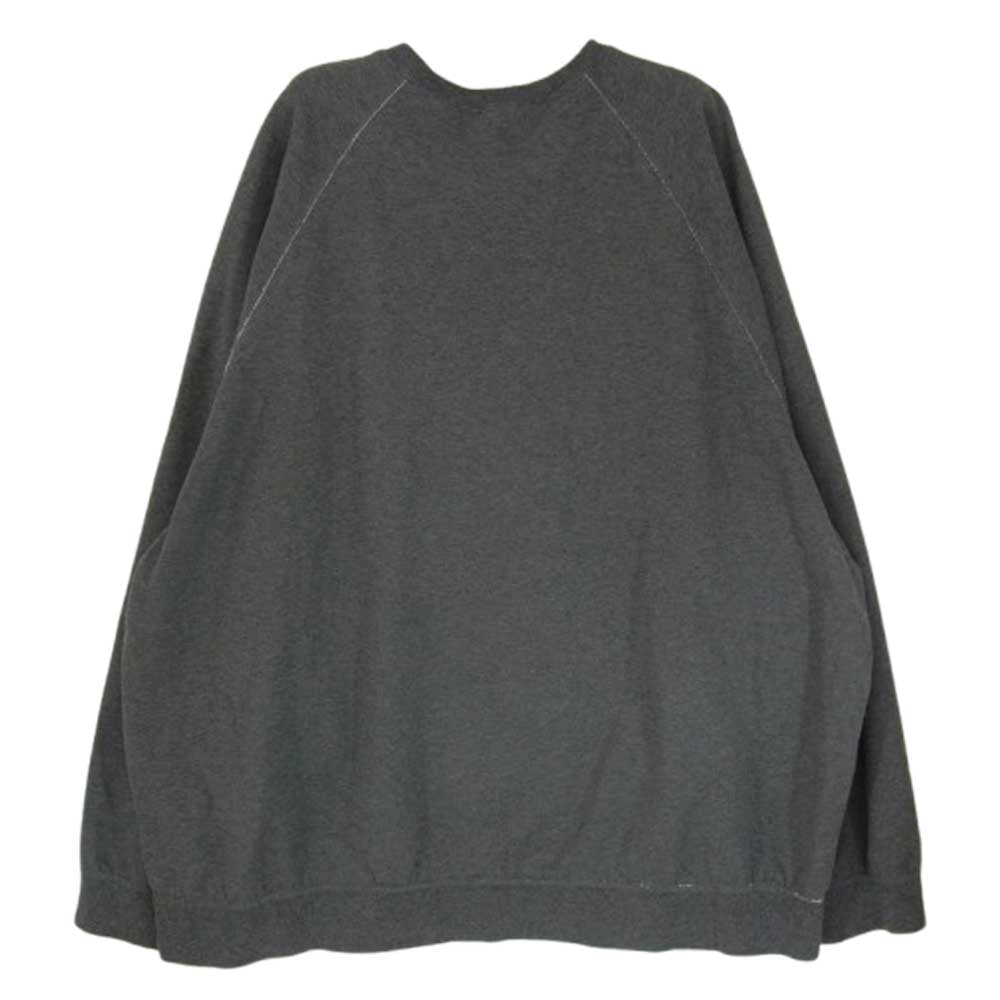 GRAPHPAPER グラフペーパー 23SS GM231-70130 Ultra Compact Terry Crew Neck Sweater ウルトラ コンパクト テリー クルーネック セーター ラグラン スウェット グレー系 F【中古】