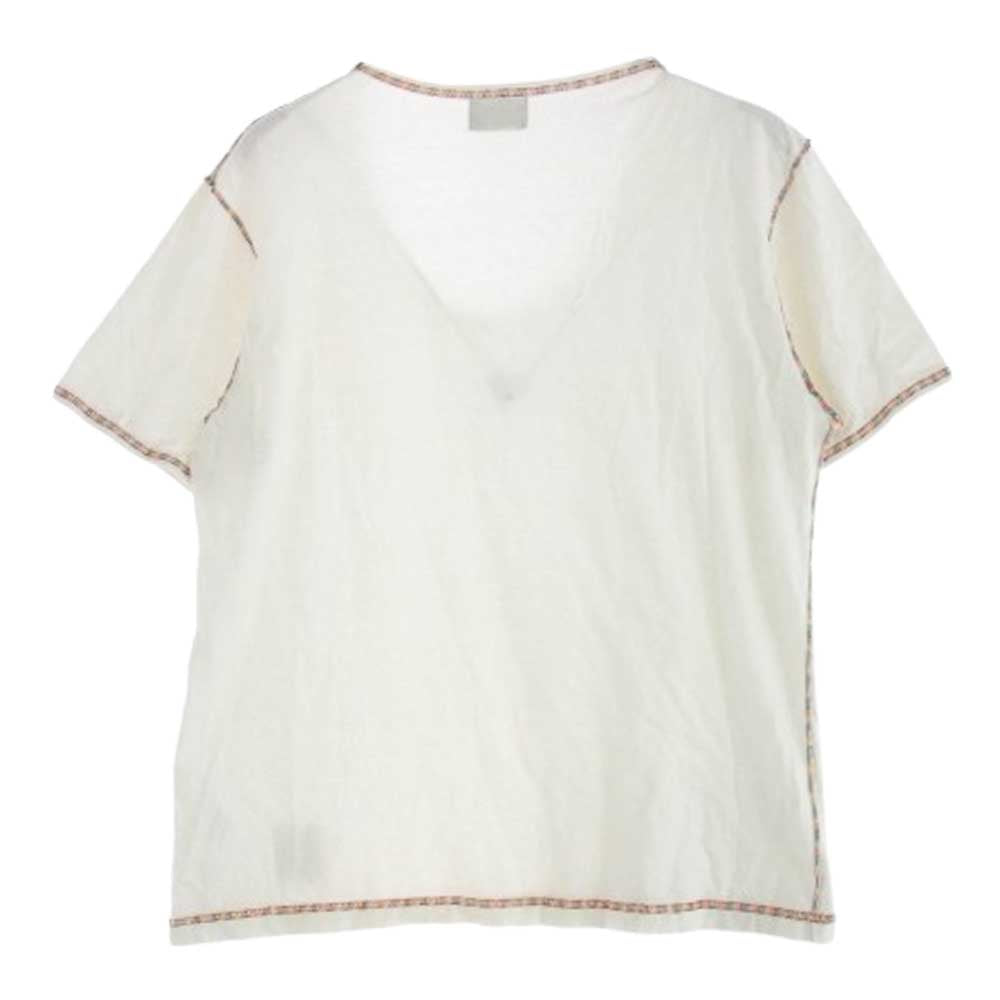 JELADO ジェラード レインボー ステッチ Tシャツ 半袖カットソー オフホワイト系 L【中古】