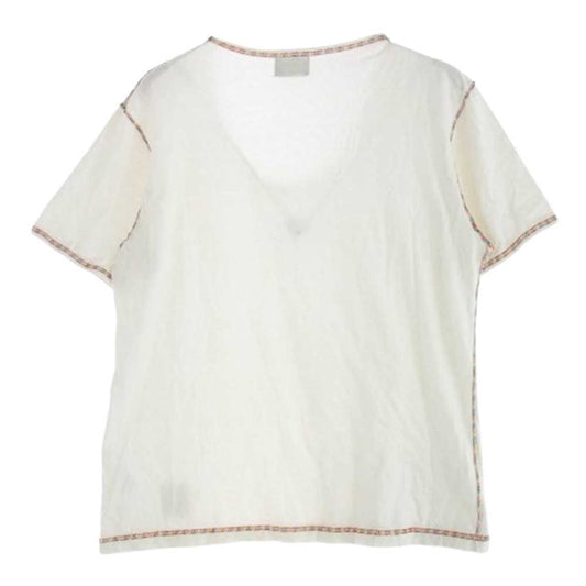 JELADO ジェラード レインボー ステッチ Tシャツ 半袖カットソー オフホワイト系 L【中古】