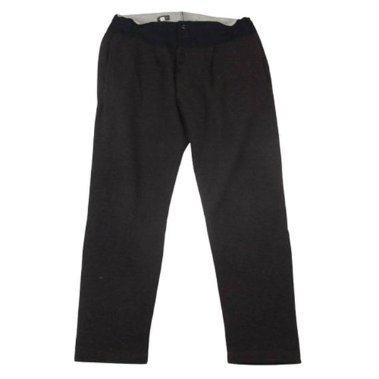 BLACK SIGN ブラックサイン カシミヤ混 ボタンフライ イージー パンツ ブラウン系 34【中古】