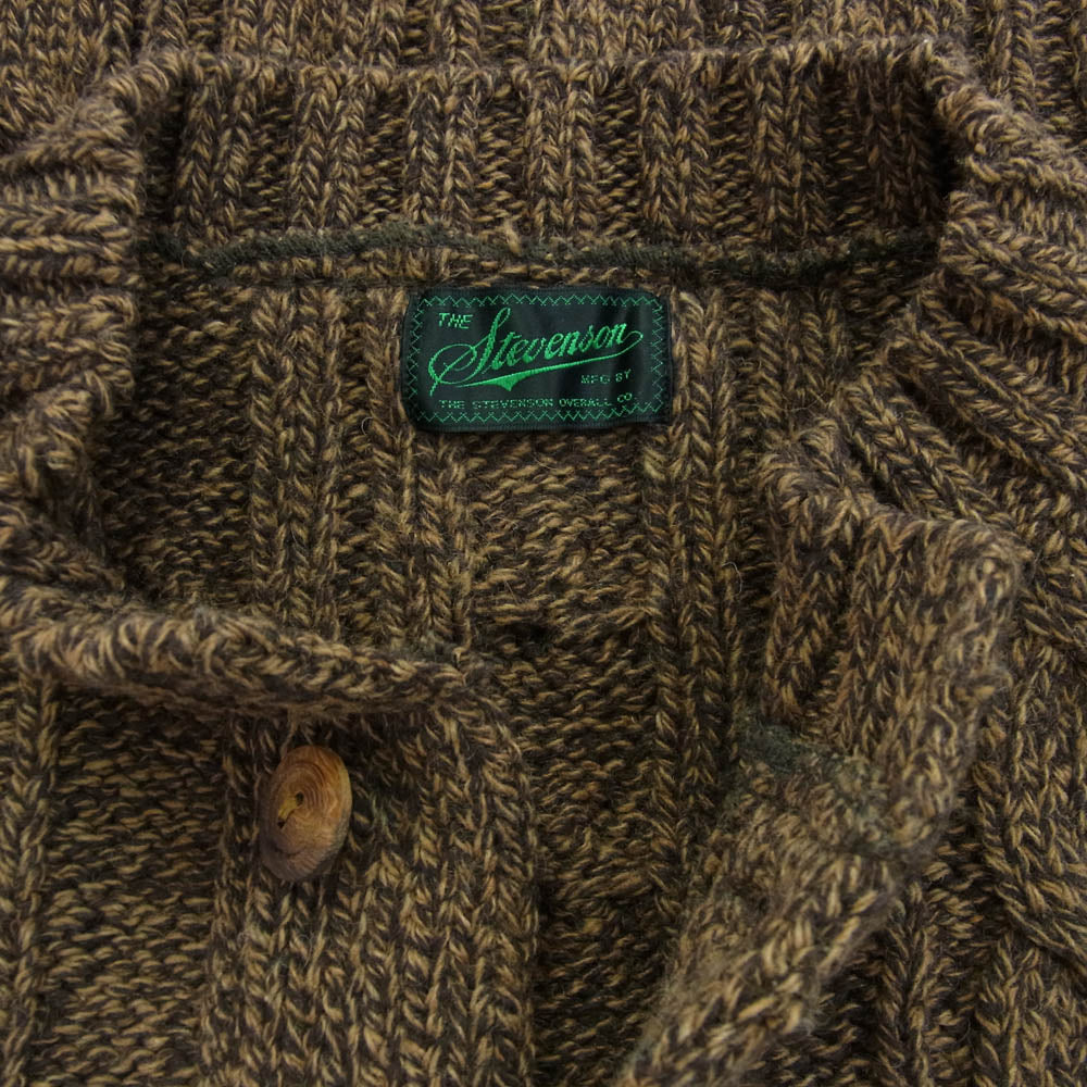 Stevenson Overall Co. スティーブンソンオーバーオール ハイネック カーディガン ブラウン系 L【中古】