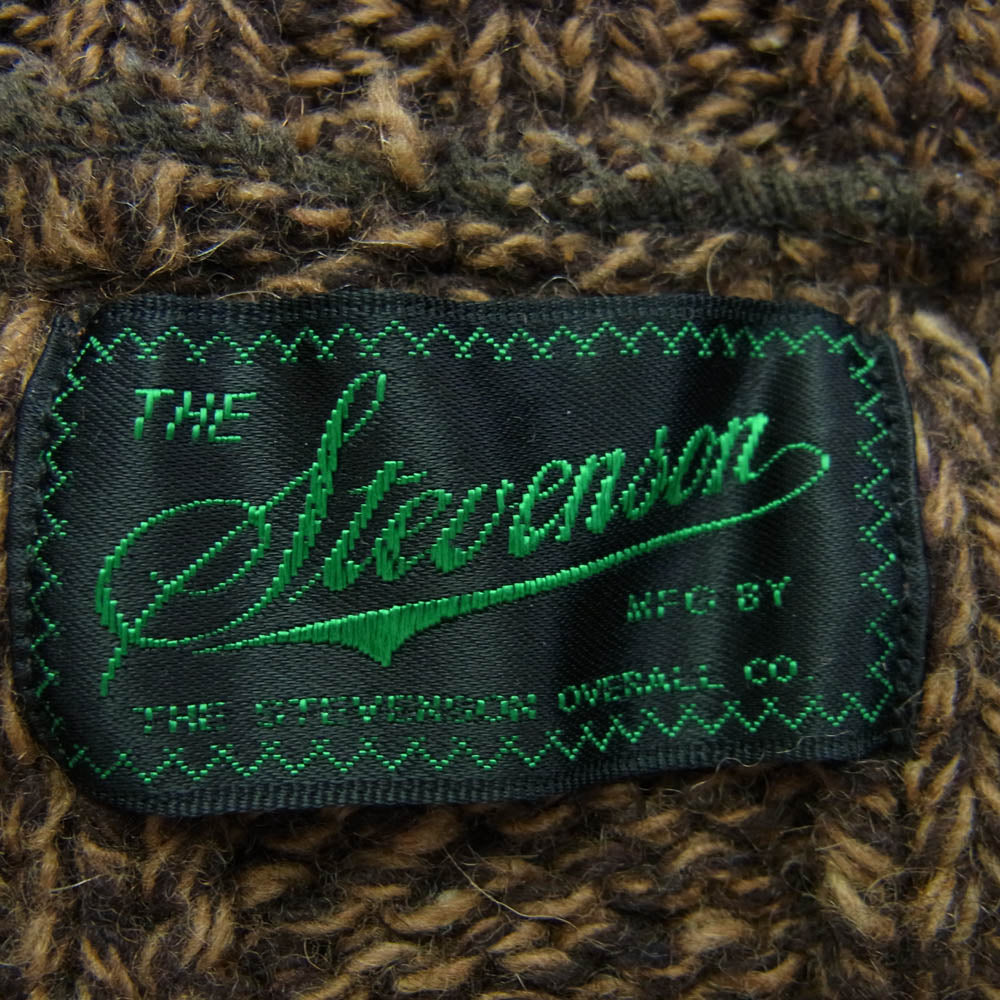 Stevenson Overall Co. スティーブンソンオーバーオール ハイネック カーディガン ブラウン系 L【中古】