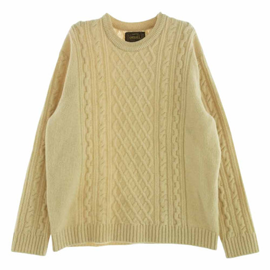 ORGUEIL オルゲイユ OR-4153 Cable Knit Sweater ケーブル セーター ベージュ系 42【中古】