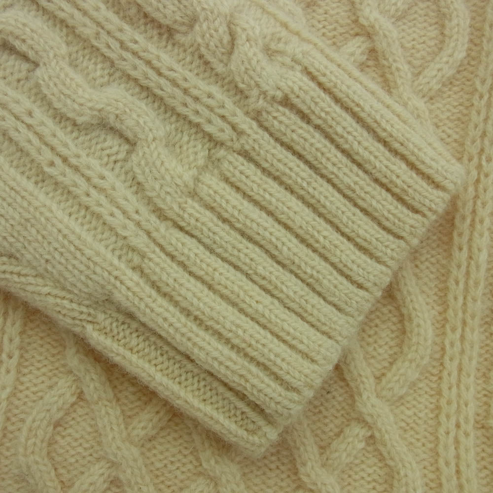 ORGUEIL オルゲイユ OR-4153 Cable Knit Sweater ケーブル セーター ベージュ系 42【中古】