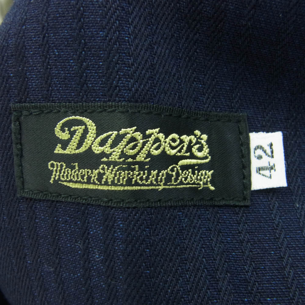 DAPPER'S ダッパーズ ストライプ柄 2B テーラード ジャケット ネイビー系 42【中古】
