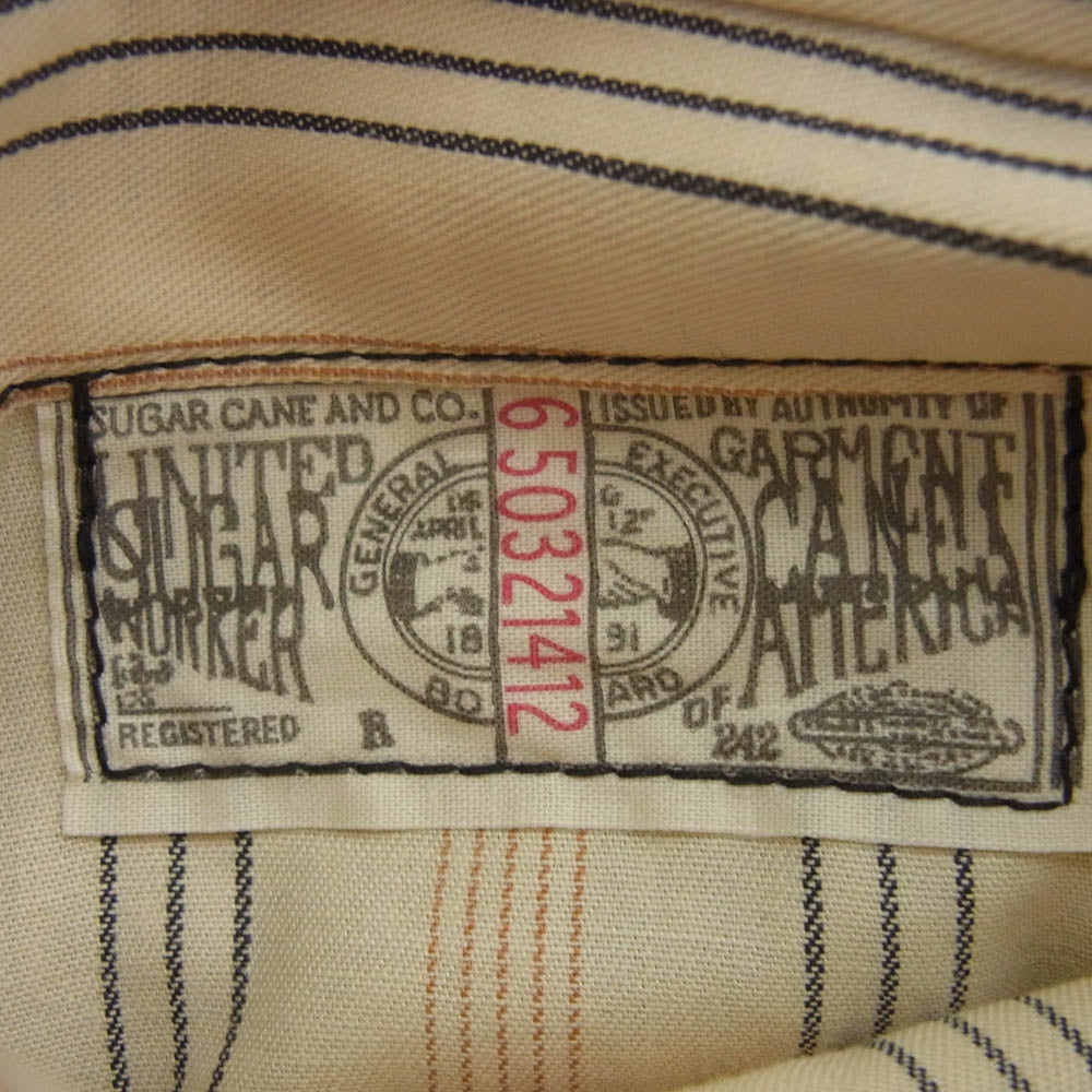 SUGAR CANE シュガーケーン SC13206 21.25oz. WOOL CHECK CRUISER JACKET ウール チェック クルーザー ジャケット レッド系 42【中古】