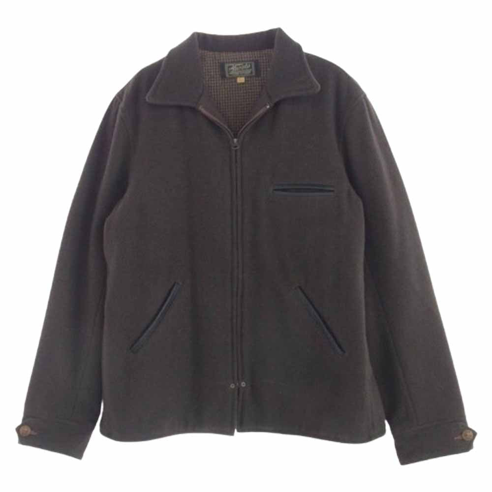 ダリーズアンドコー ウール スポーツ ジップ ジャケット カーキ系 17 1/2【中古】