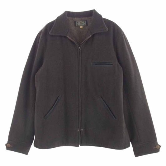 ダリーズアンドコー ウール スポーツ ジップ ジャケット カーキ系 17 1/2【中古】