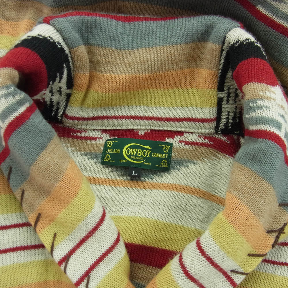 JELADO ジェラード CB03804 JACQUARD KNIT Cherokee Knit ジャガード チェロキー ニット  カーディガン マルチカラー系 L【中古】