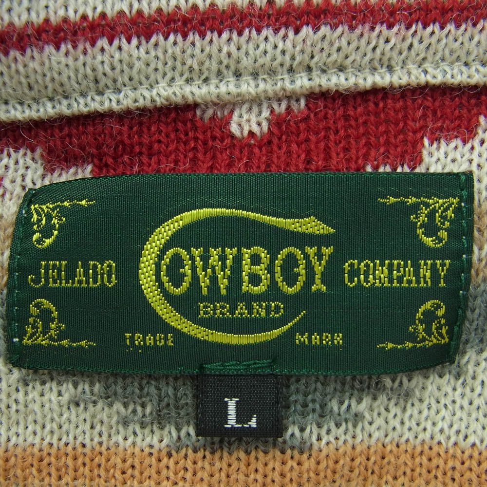 JELADO ジェラード CB03804 JACQUARD KNIT Cherokee Knit ジャガード チェロキー ニット  カーディガン マルチカラー系 L【中古】