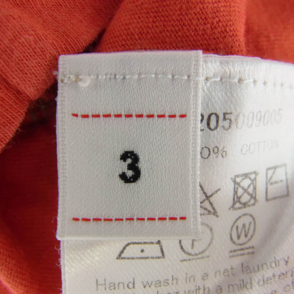 VISVIM ビズビム 20AW 0120205009005 SUBLIG JUMBO 3-PACK S/S MULTI サブリグ ジャンボ パック 半袖 Tシャツ レッド系 3【中古】