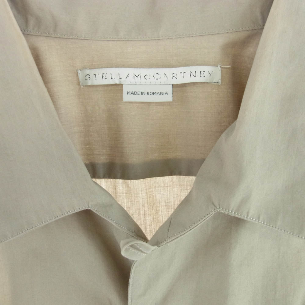 Stella McCartney ステラマッカートニー 459362 SIN18 オープンカラー 半袖 シャツ グレー系 39【中古】