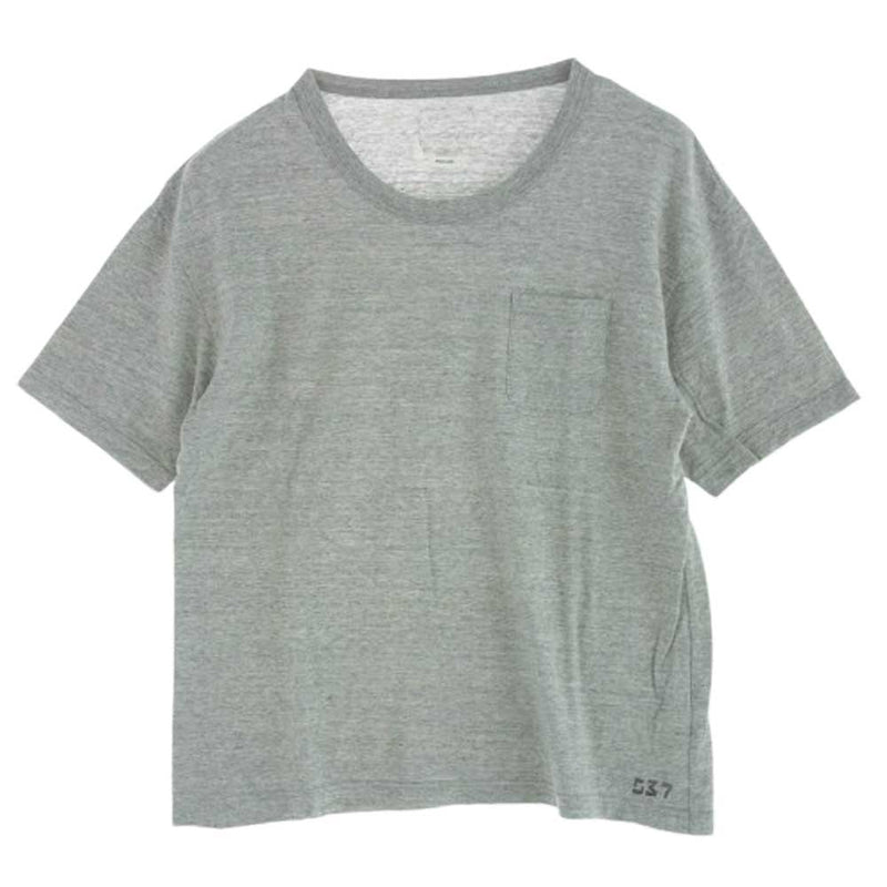 VISVIM ビズビム 20SS 0120105010022 JUMBO TEE S/S NUMBERING ジャンボ Tシャツ ナンバリング グレー系 2【美品】【中古】