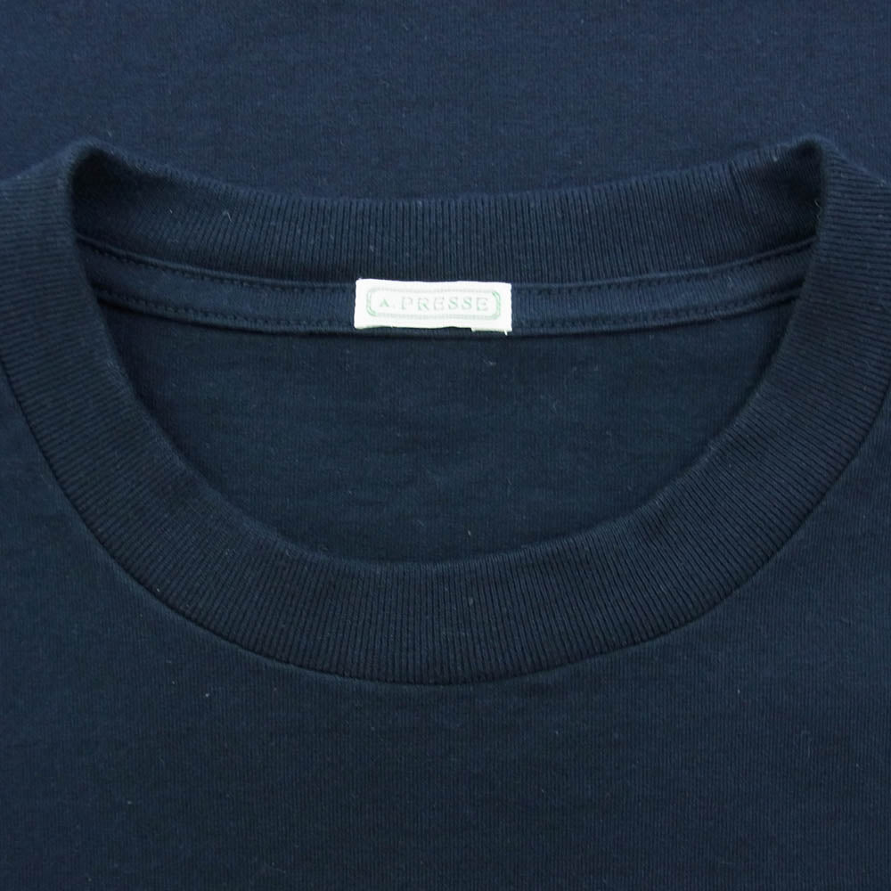 A.PRESSE アプレッセ AP-5001 Light Weight T-shirt Tシャツ ダークネイビー系 3【中古】