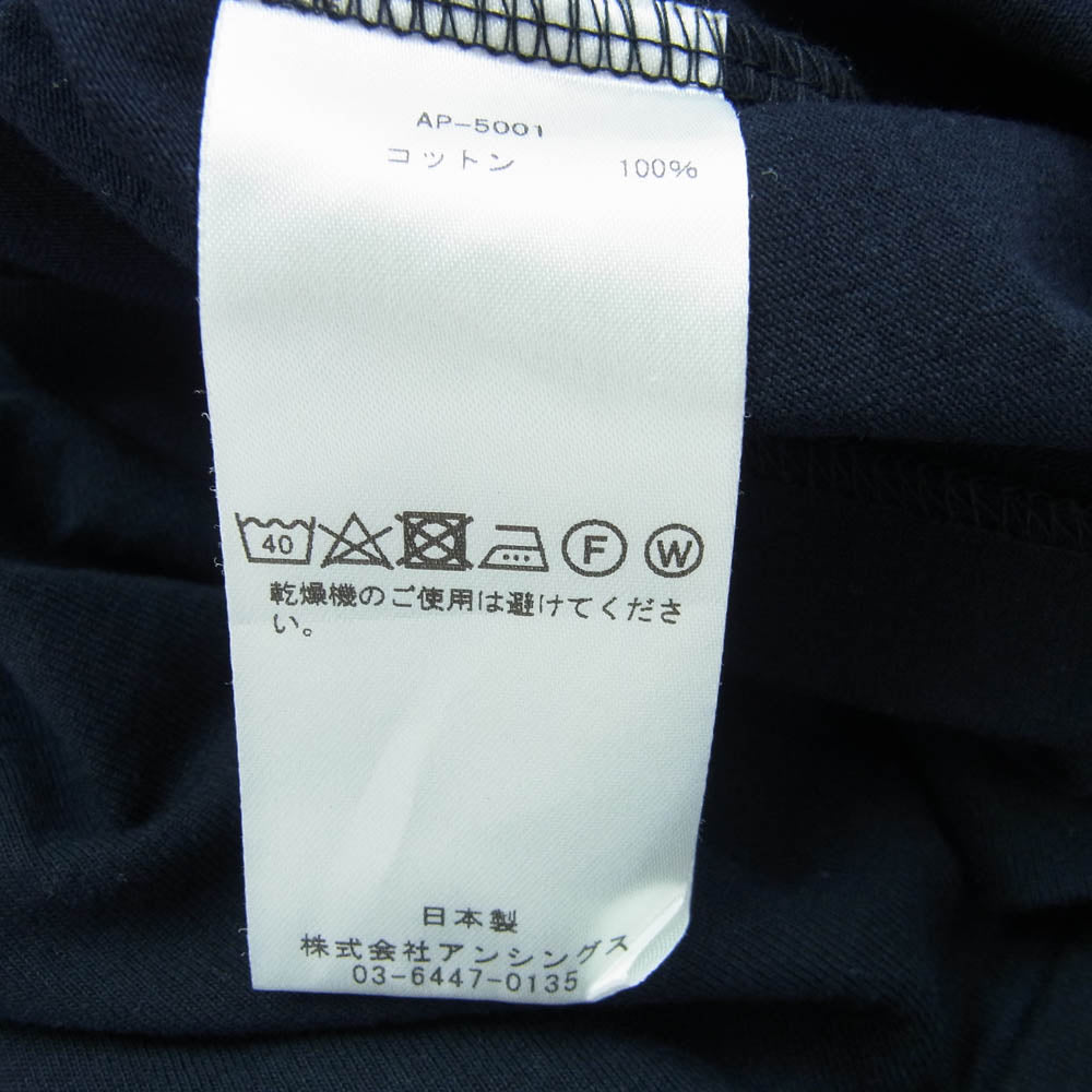 A.PRESSE アプレッセ AP-5001 Light Weight T-shirt Tシャツ ダークネイビー系 3【中古】