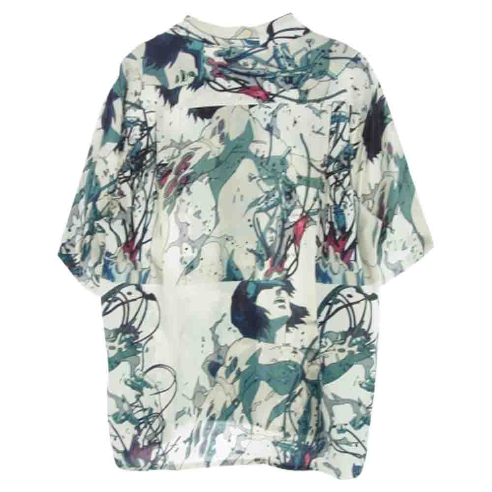 WACKO MARIA ワコマリア GHOST IN THE SHELL 攻殻機動隊 HAWAIIAN SHIRTハワイアン アロハ シャツ ホワイト系 M【美品】【中古】