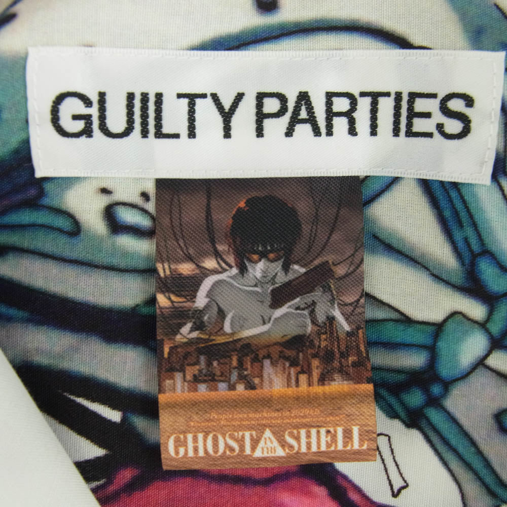WACKO MARIA ワコマリア GHOST IN THE SHELL 攻殻機動隊 HAWAIIAN SHIRTハワイアン アロハ シャツ ホワイト系 M【美品】【中古】