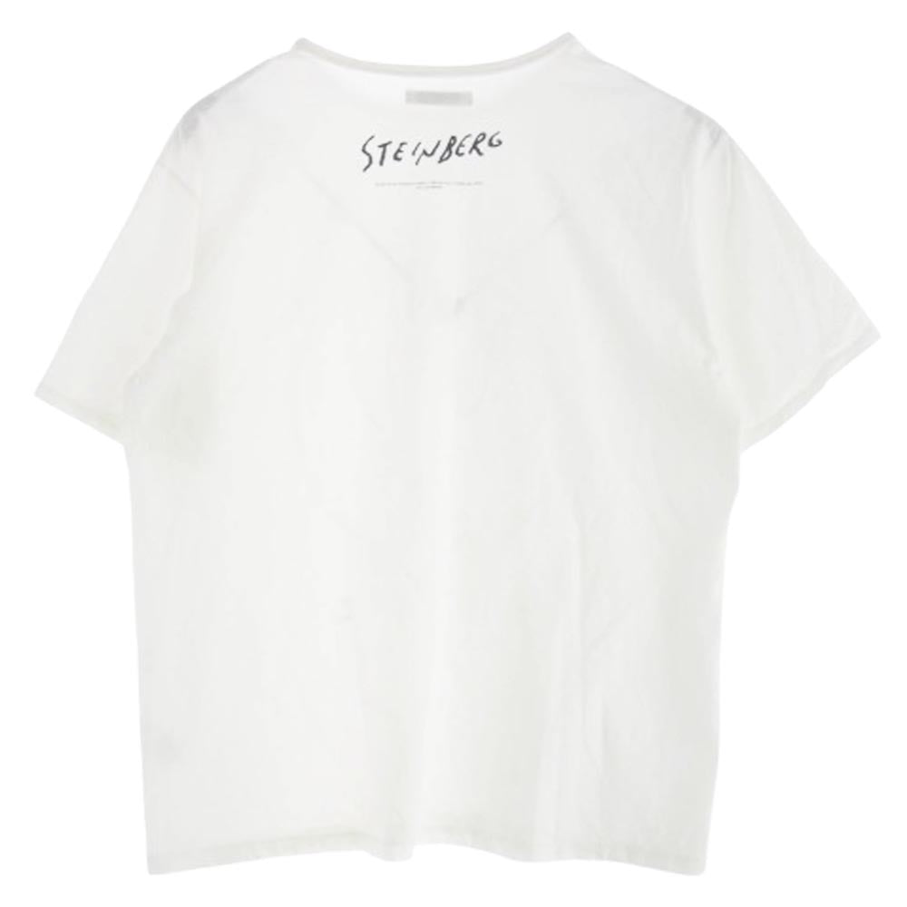 オールド ジョー 25SS 251OJ-CT01 SAUL STEINBERG CREW NECK TEE アート プリント 半袖 Tシャツ ホワイト系 38【中古】
