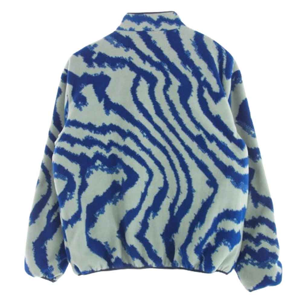 ヘルレイザー 総柄 フリース ジャケット ブルー系 XL【中古