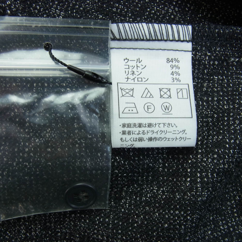 COOTIE クーティー Melange Wool Work Shirt ウール ワーク シャツ ブラック系 L【極上美品】【中古】