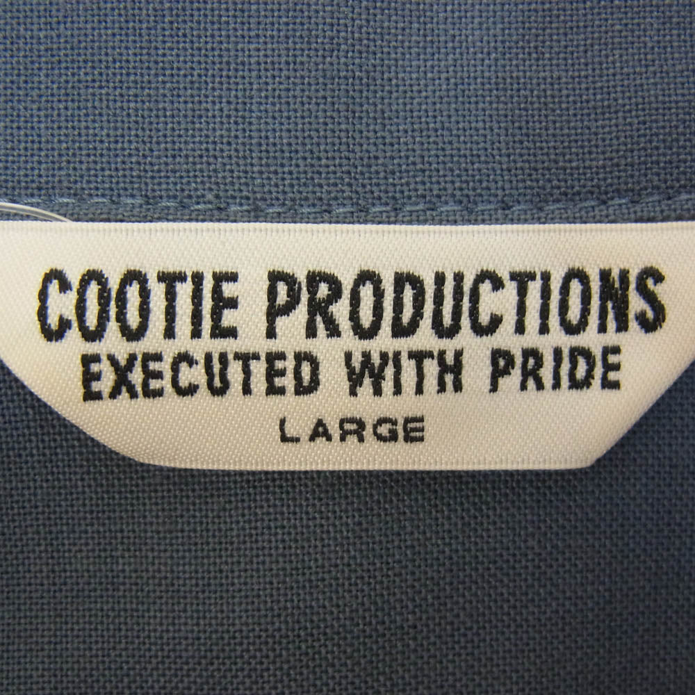 COOTIE クーティー T/W WORK L/S SHIRT ワーク シャツ グレー系 L【美品】【中古】