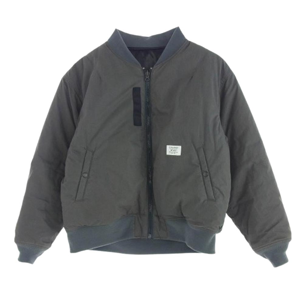 WTAPS ダブルタップス 23AW 232WVDT-JKM05 JFW-02 / JACKET / NYCO. WEATHER リバーシブル フライト ジャケット ダークグレー系 03【中古】