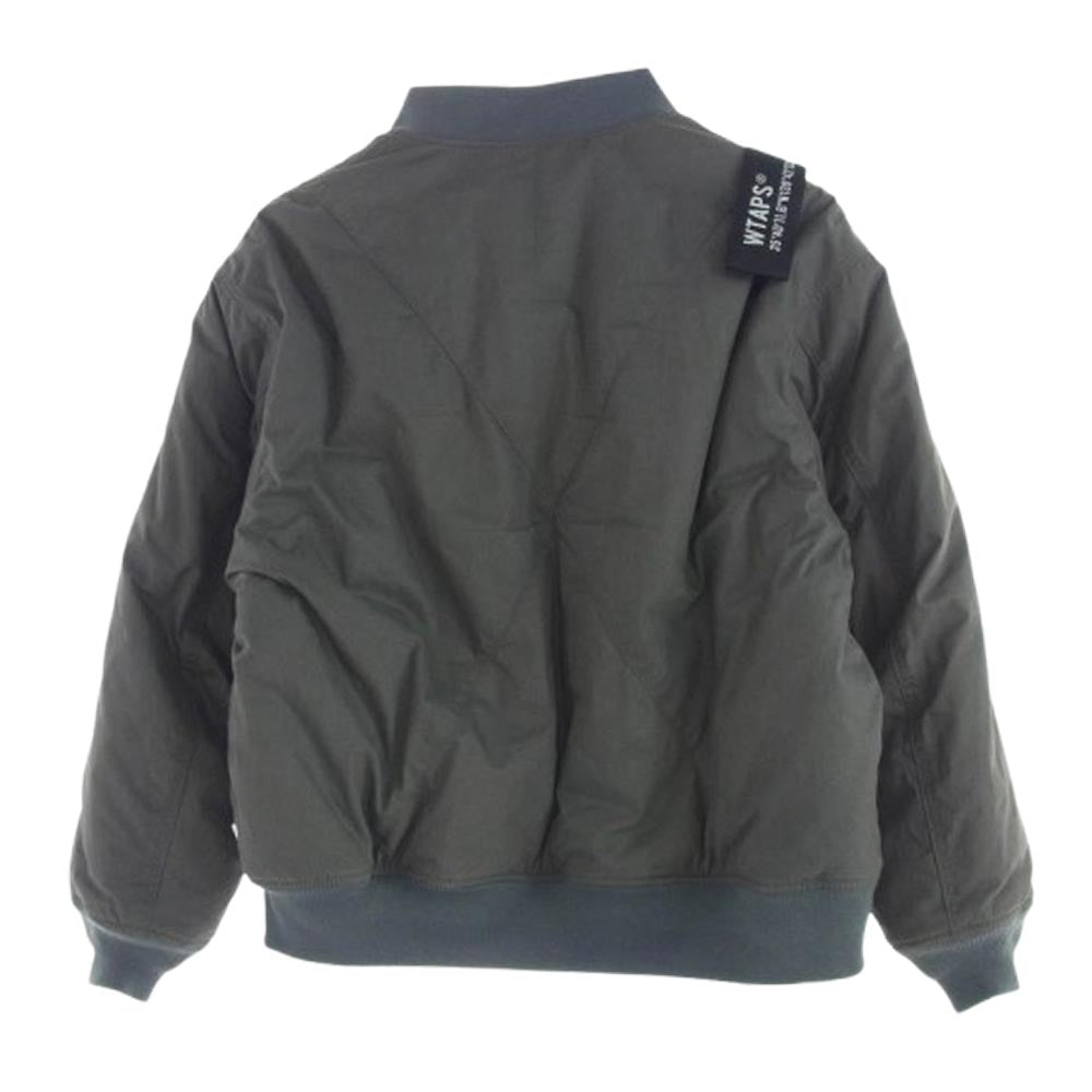 WTAPS ダブルタップス 23AW 232WVDT-JKM05 JFW-02 / JACKET / NYCO. WEATHER リバーシブル フライト ジャケット ダークグレー系 03【中古】
