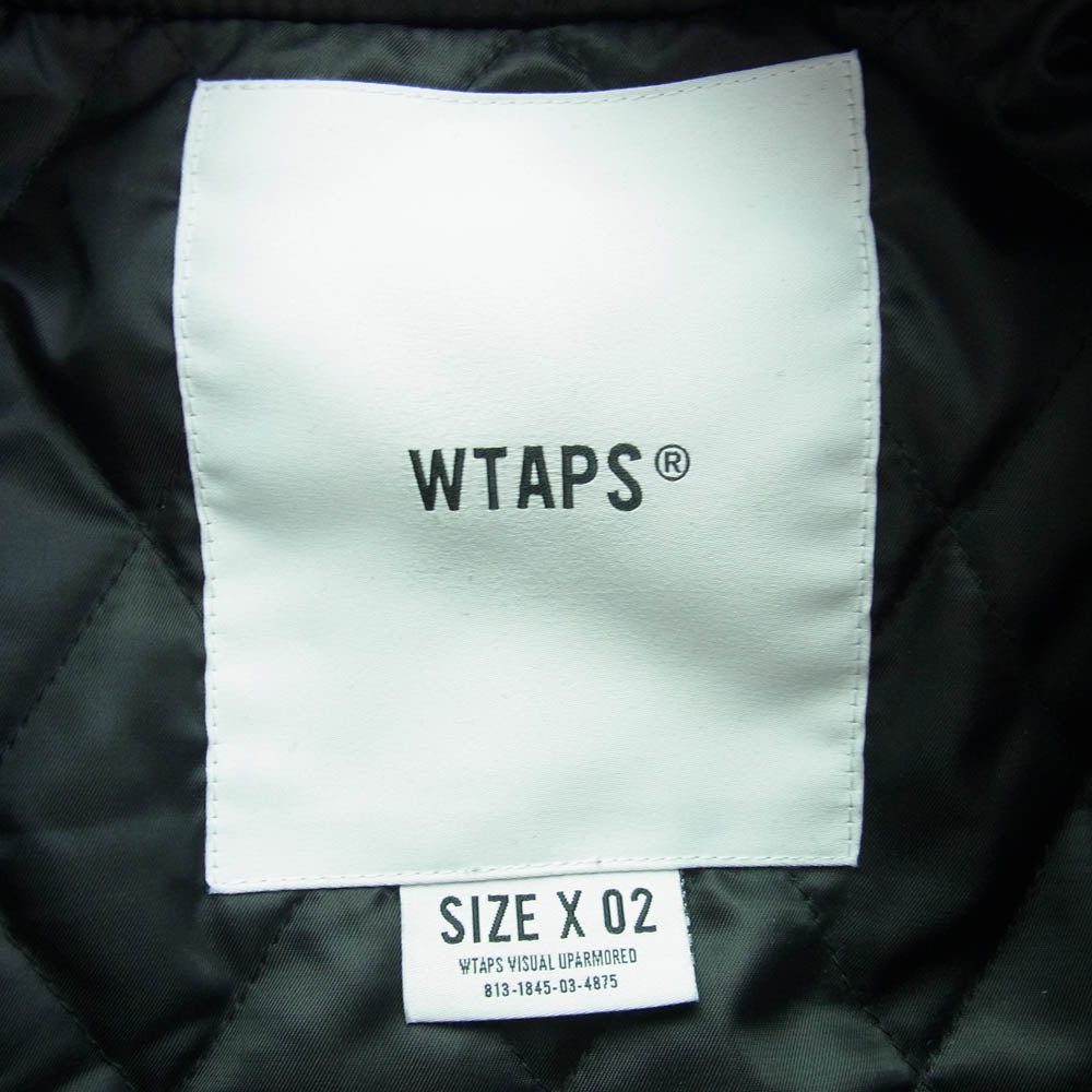 WTAPS ダブルタップス 24AW 242CWDT-JKM06 BC / Jacket / WOPL Melton Synthetic メルトン シンセティック ジャケット スタジャン ブラック系 02【極上美品】【中古】