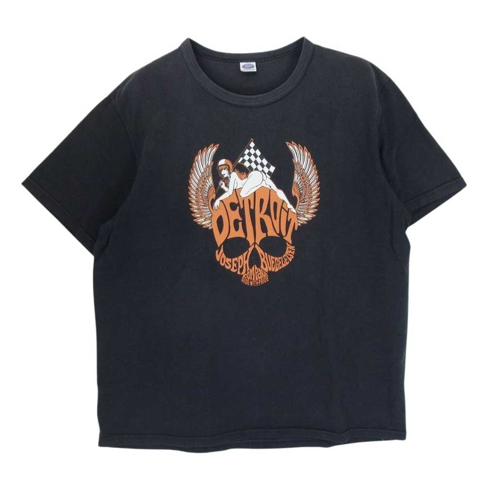 The REAL McCOY'S ザリアルマッコイズ BUCO ブコ NAKED ANGEL プリント Tシャツ ブラック系 L【中古】