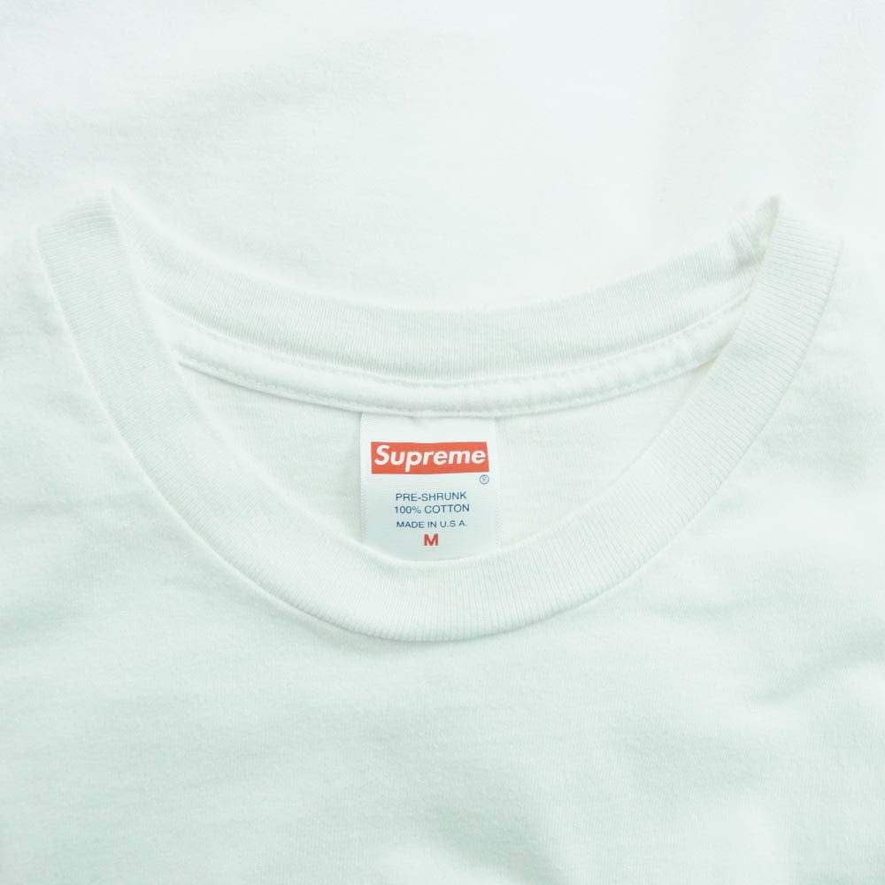 Supreme シュプリーム 21SS Crest Tee プリント 半袖 Tシャツ ホワイト系 M【中古】