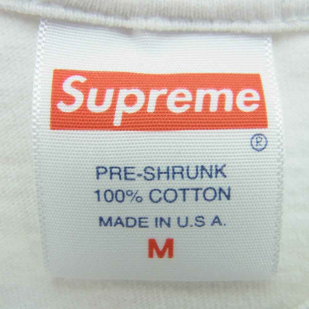 Supreme シュプリーム 21SS Crest Tee プリント 半袖 Tシャツ ホワイト系 M【中古】