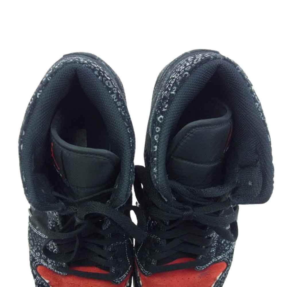 NIKE ナイキ DN4904-001 Air Jordan 1 Mid Siempre Familia エアジョーダン1 ミッド シエンプレ ファミリア ハイカット スニーカー ブラック系 レッド系 29cm【中古】